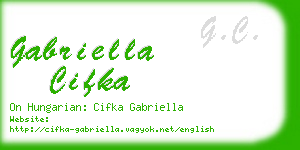gabriella cifka business card